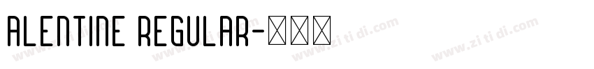 Alentine Regular字体转换